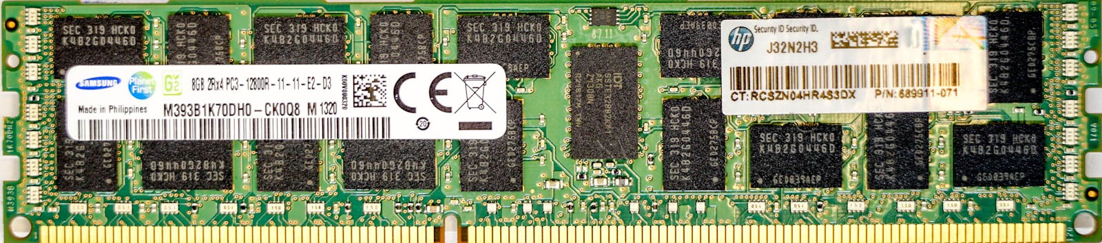 HP (689911-071) - 8GB PC3-12800R (DDR3-1600Mhz, 2RX4)