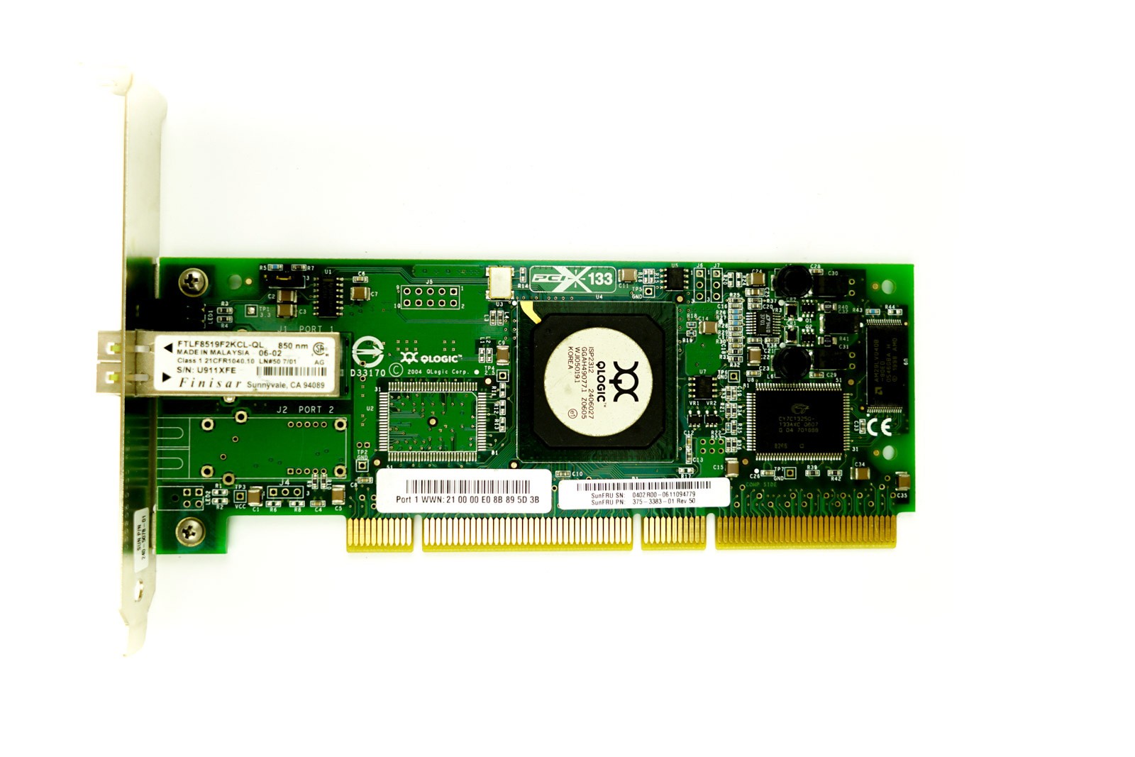 Sun Qlogic QLE2340 Single Port - 2Gbps FC Full Height PCI-X HBA