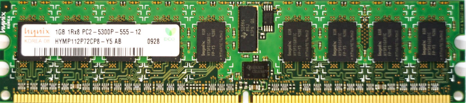 Hynix - 1GB PC2-5300P (DDR2-667Mhz, 1RX8)