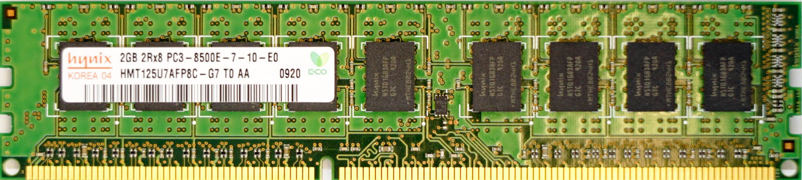 Hynix - 2GB PC3-10600E (DDR3-1333Mhz, 2RX8)