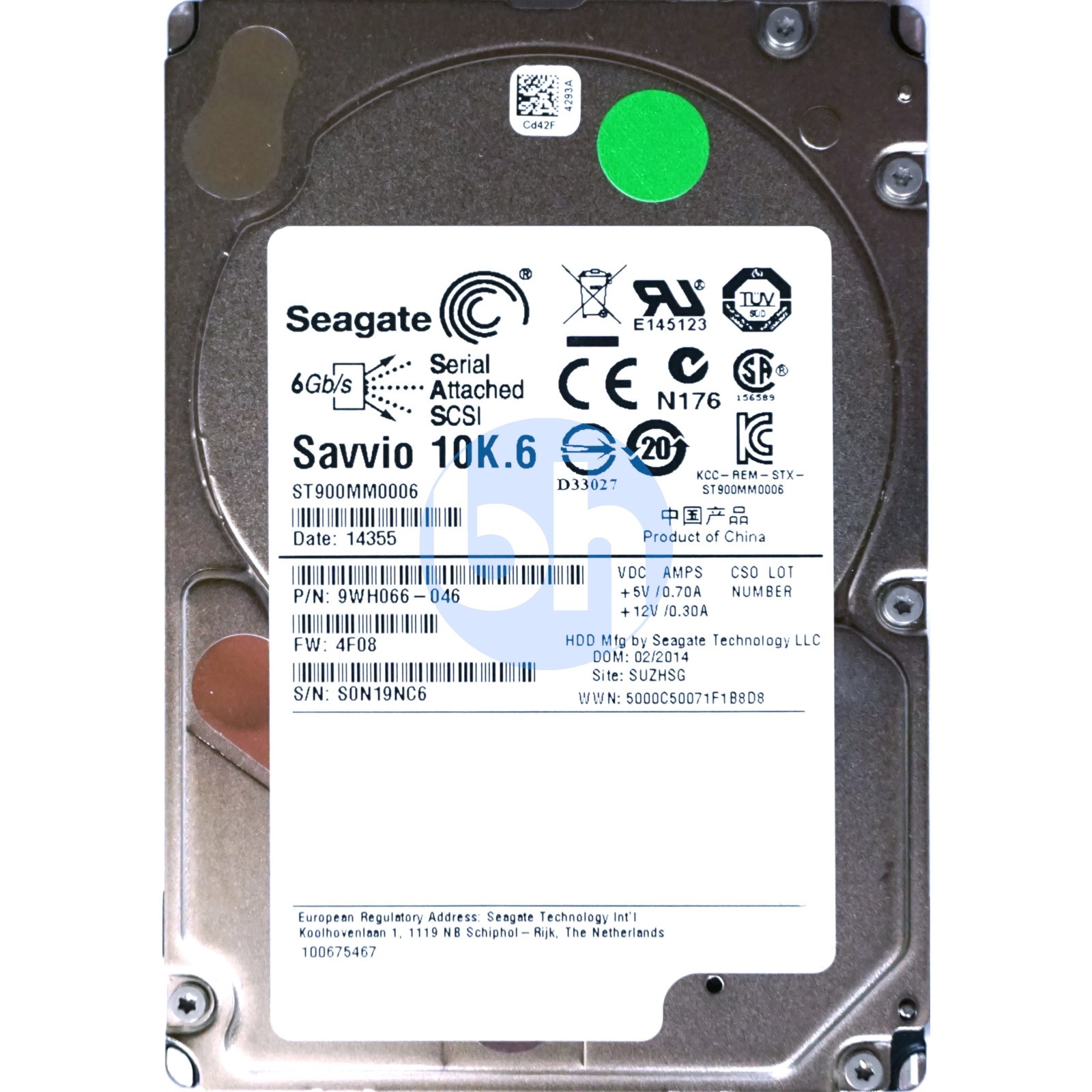 Seagate (ST900MM0006) 900GB Enterprise Perfomance SAS-2 (SFF 2.5) 6Gbps 7.2K 64MB HDD