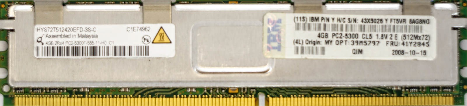 IBM (43X5026) - 4GB PC2-5300F (DDR2-667Mhz, 2RX4)
