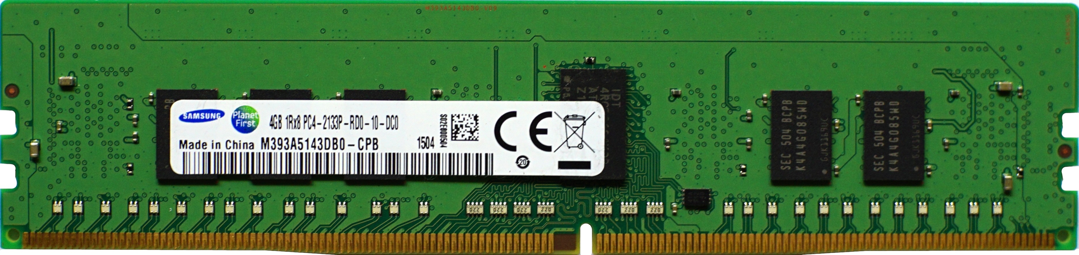 Samsung - 4GB PC4-17000P-R (DDR4-2133Mhz, 1RX8)