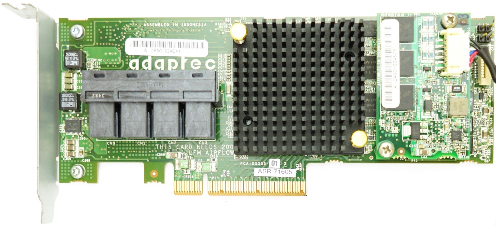 Adaptec ASR-71605 1GB - LP PCIe-x8 RAID Controller