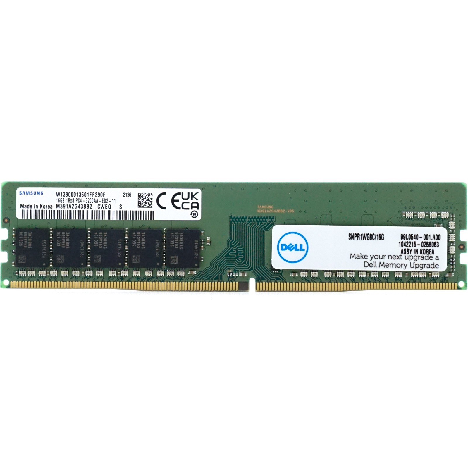 Dell (SNPR1WG8C) - 16GB PC4-25600AA-E (1RX8, DDR4-3200MHz)