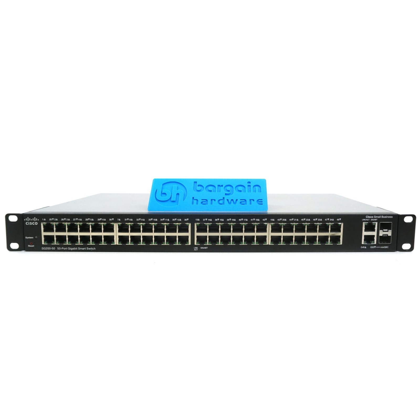 Cisco Small Business SG200-50 50 Port 1Gbps RJ-45 Switch With Ears