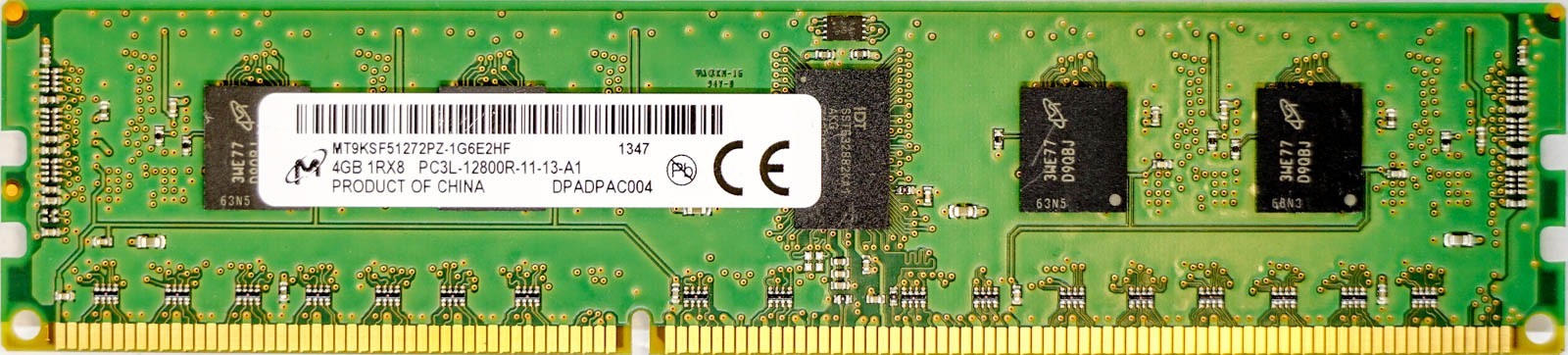 Micron - 4GB PC3L-12800R (DDR3 Low-Power-1600Mhz, 1RX8)