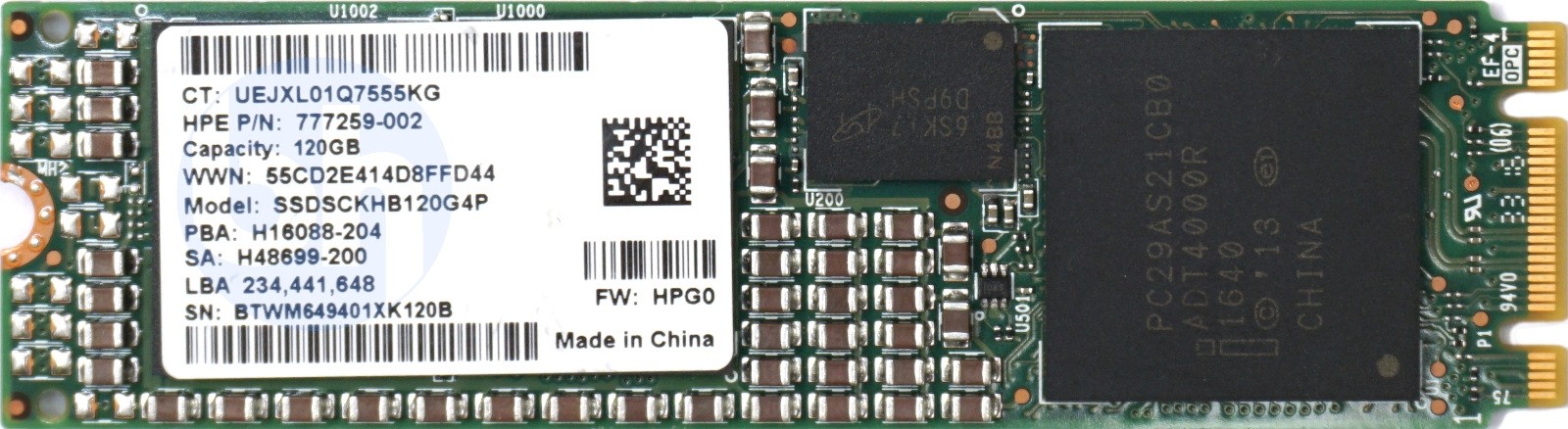 HP (777259-002) 120GB SATA (M.2 2280) Enterprise SSD