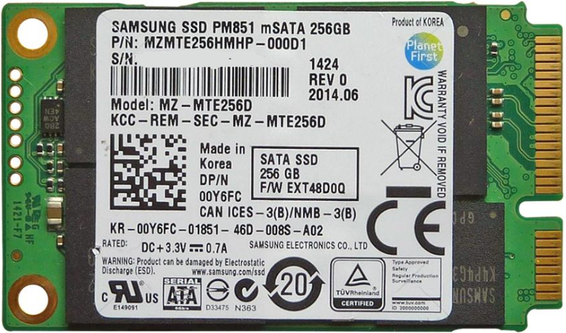 Dell (0Y6FC) 256GB - mSATA 6GBps SSD