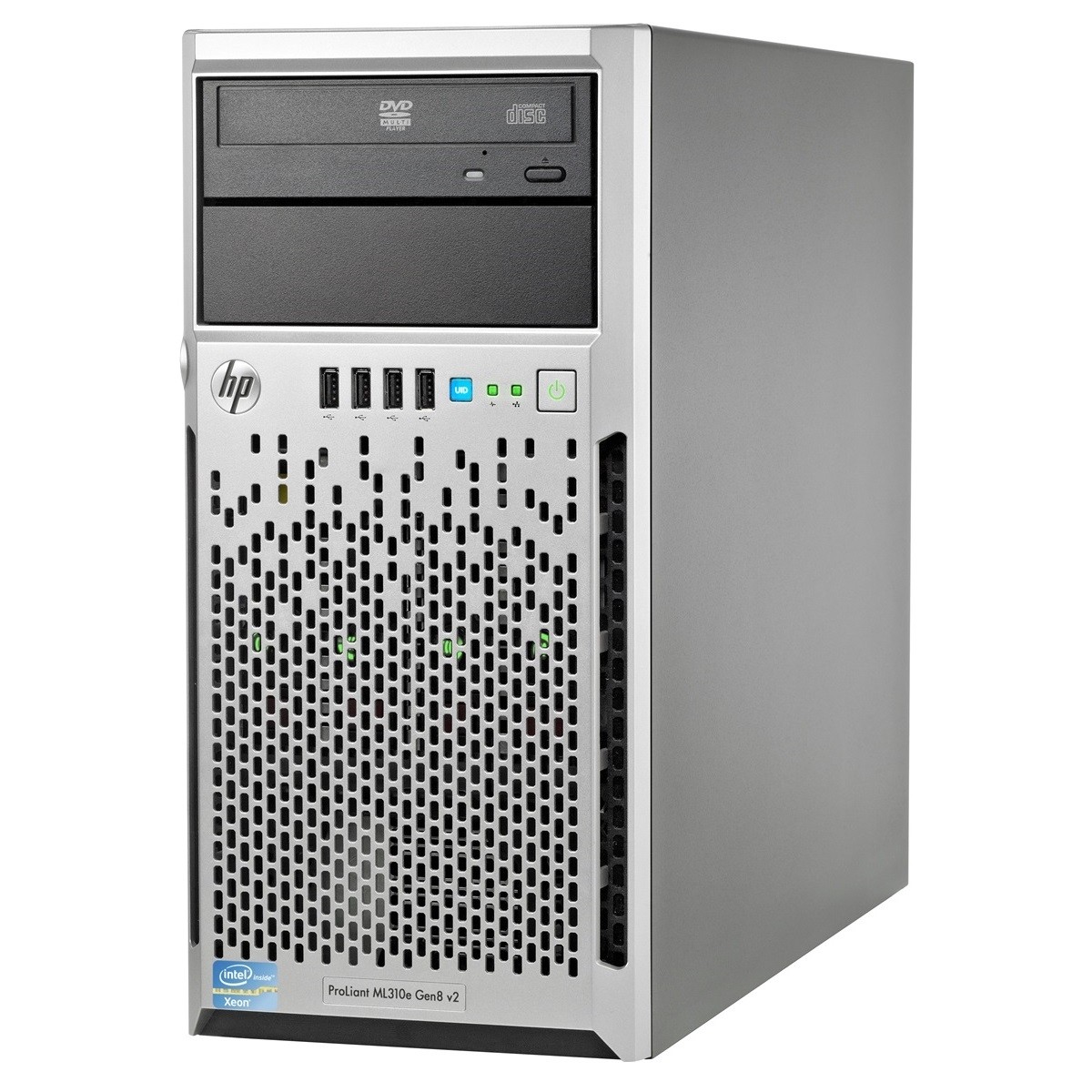 HP ML310e Gen8 4x 3.5" (LFF) Hot Swap Tower Server - Front