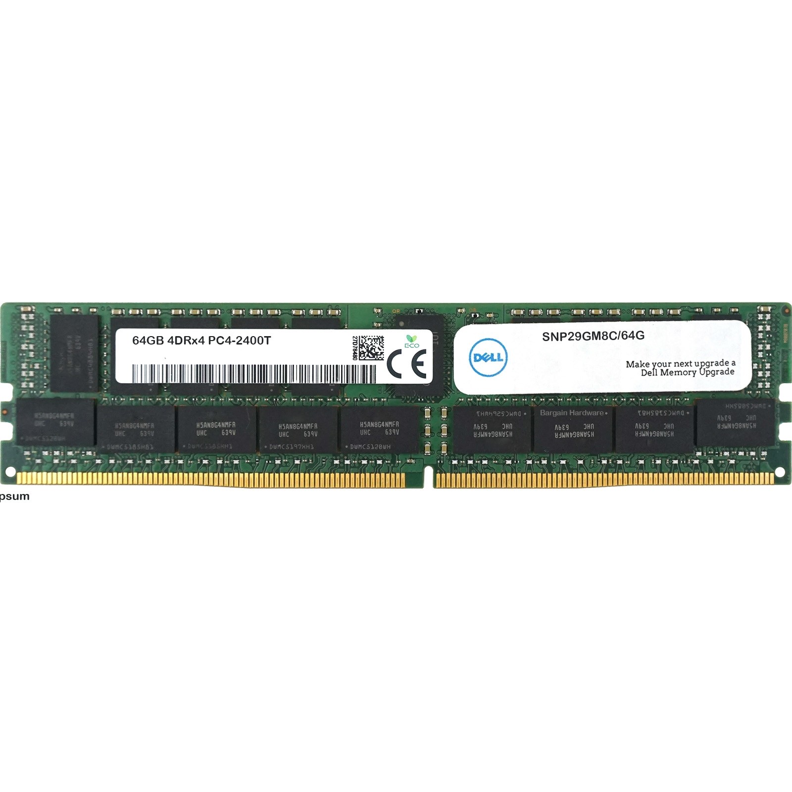 Dell (SNP29GM8C/64G) - 64GB PC4-19200T-LR (4DRX4, DDR4-2400MHz) RAM