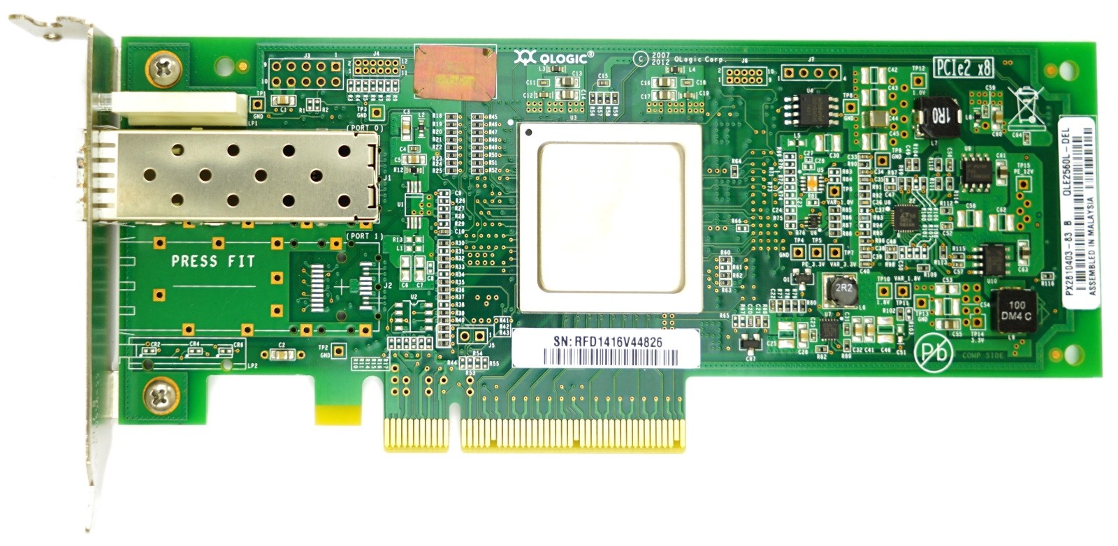 Dell QLE2560 Single Port - 8Gbps SFP Low Profile PCIe-x8 HBA