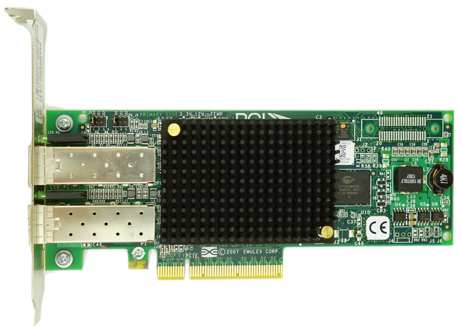 Emulex LPe12002 Dual Port - 8Gbps SFP+ Full Height PCIe-x8 HBA