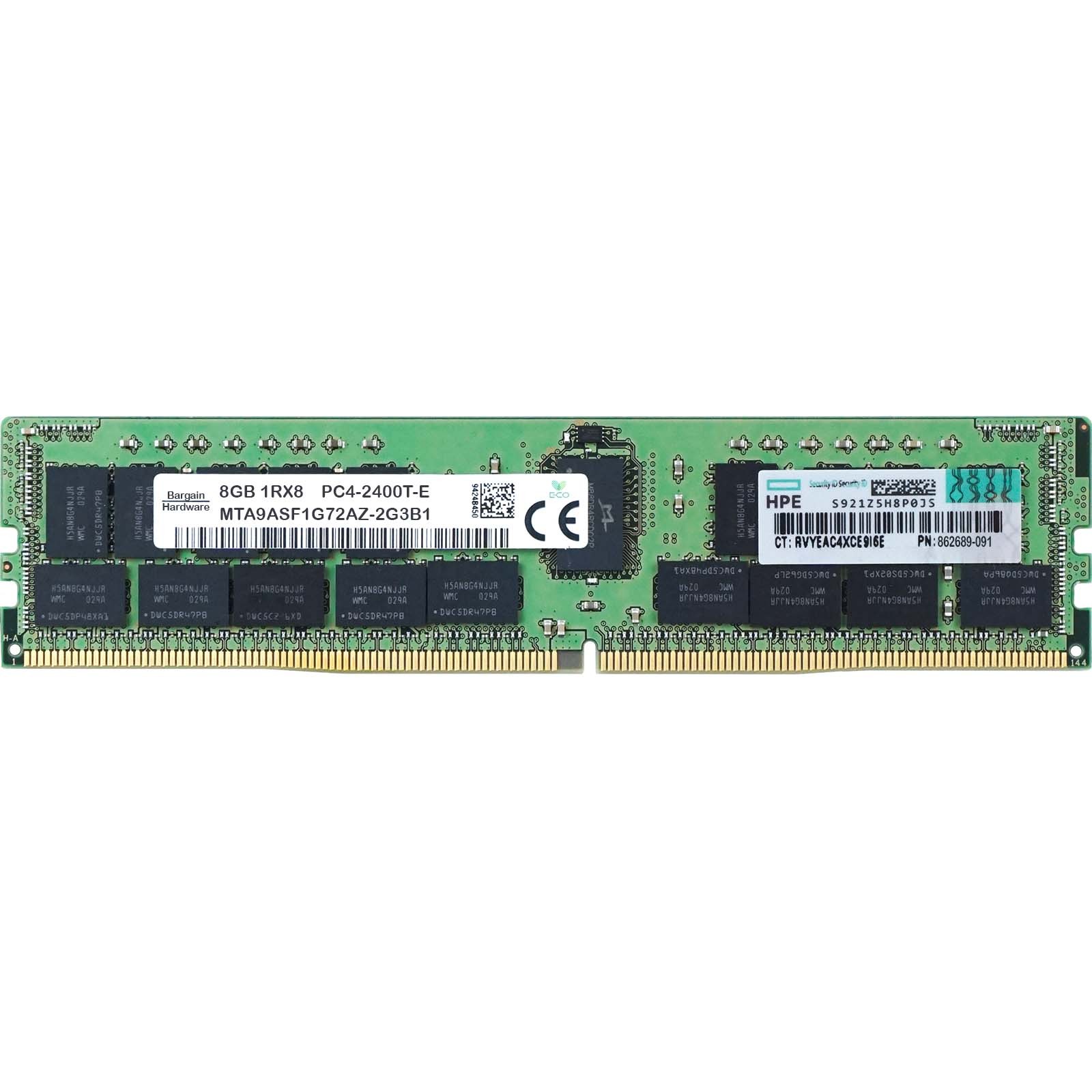 HP (862689-091) - 8GB PC4-19200T-E (1RX8, DDR4-2400MHz) RAM