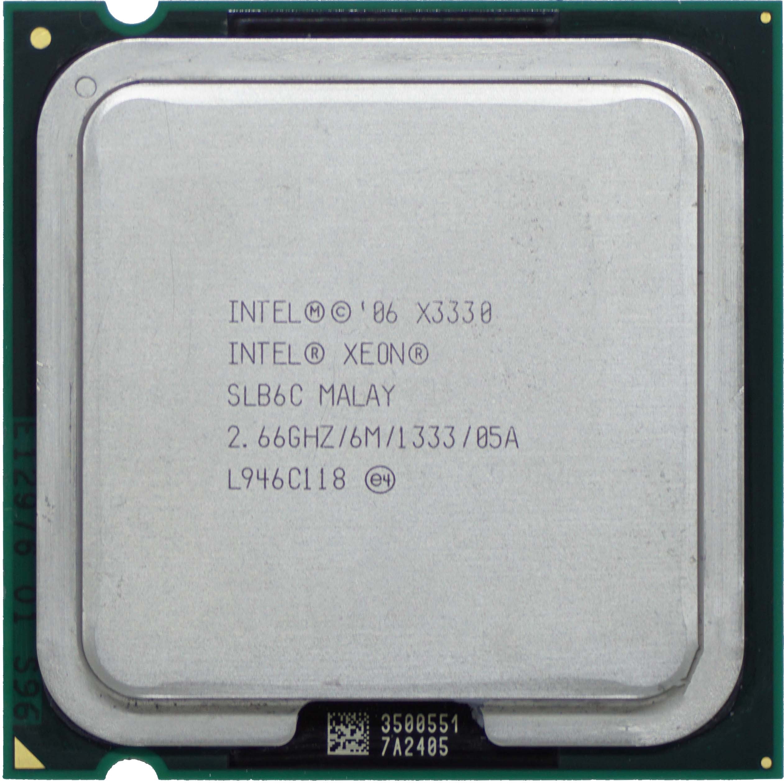 SLB6C Intel Xeon X3330 (SLB6C) 2.66Ghz Quad (4) Core LGA775 95W CPU