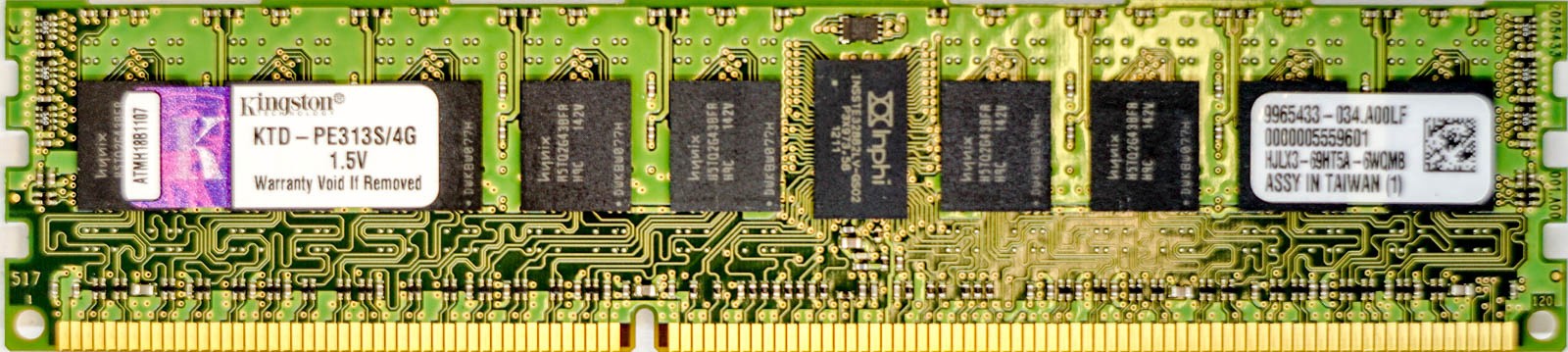 Kingston - 4GB PC3-10600R (DDR3-1333Mhz, 1RX4)