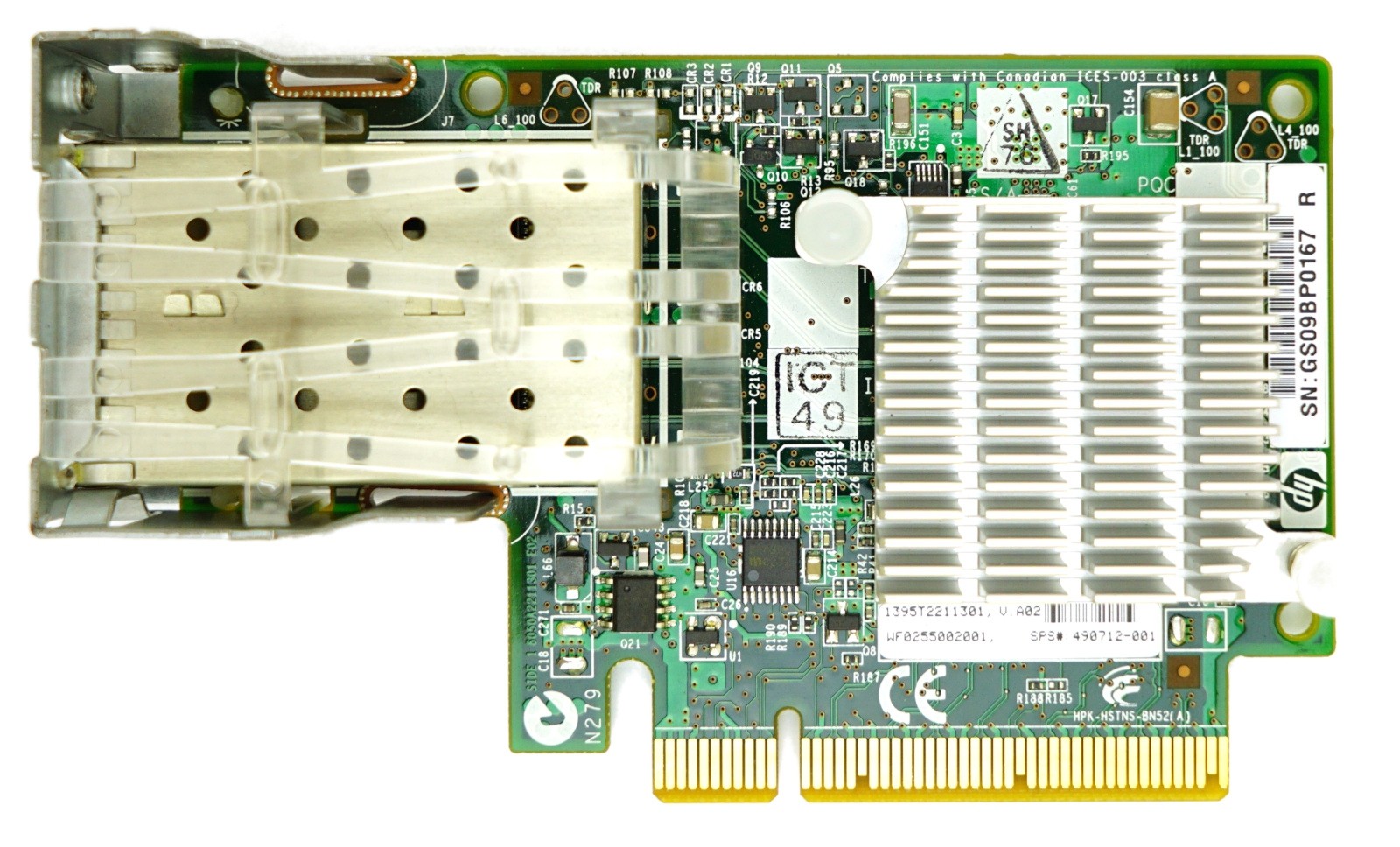 HP NC524SFP Dual Port - 10GbE SFP+ PCIe-x8 Ethernet Card