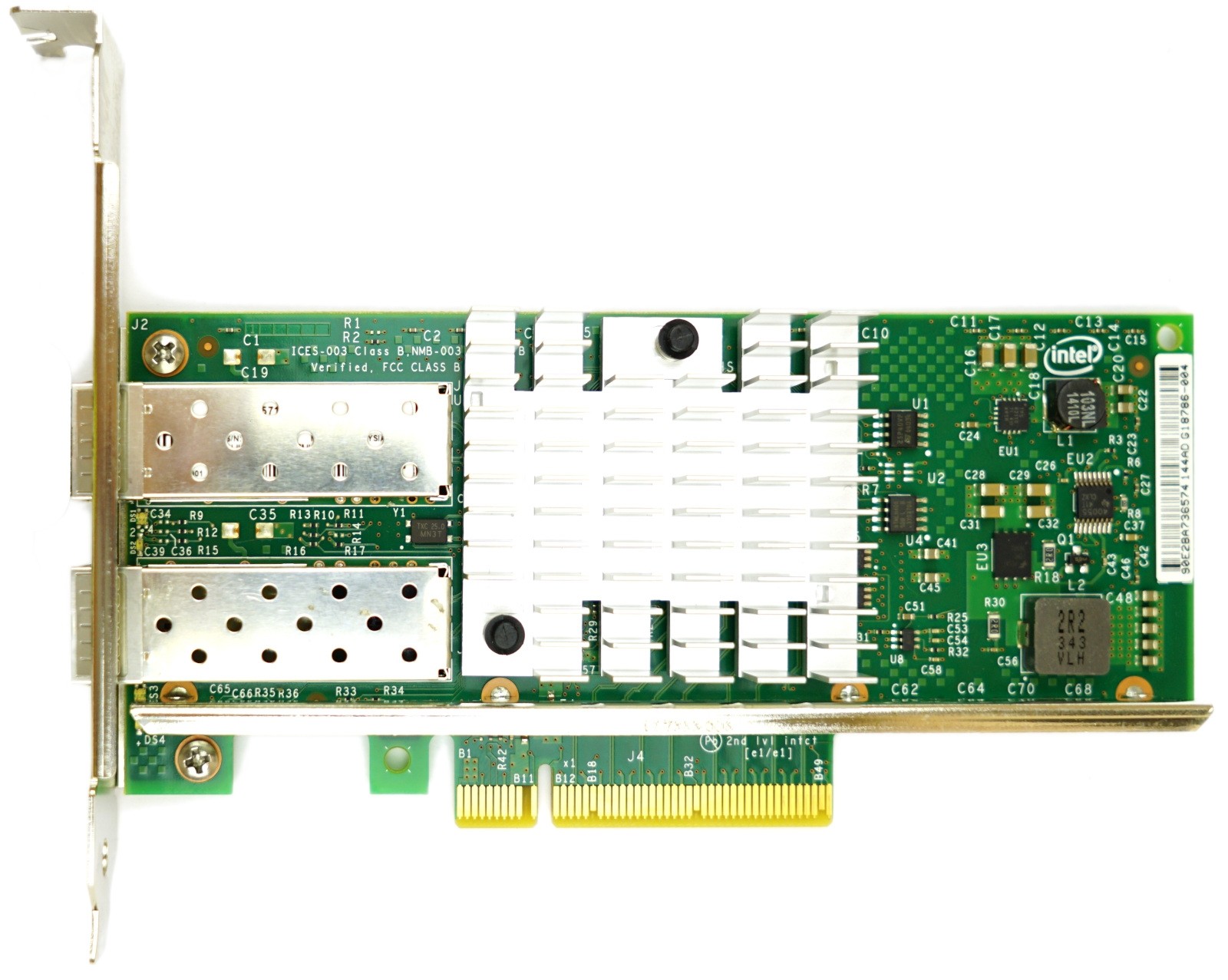 Intel X520-DA2 Dual Port SFP+ 10Gbps Full Height PCIe-x8 NIC