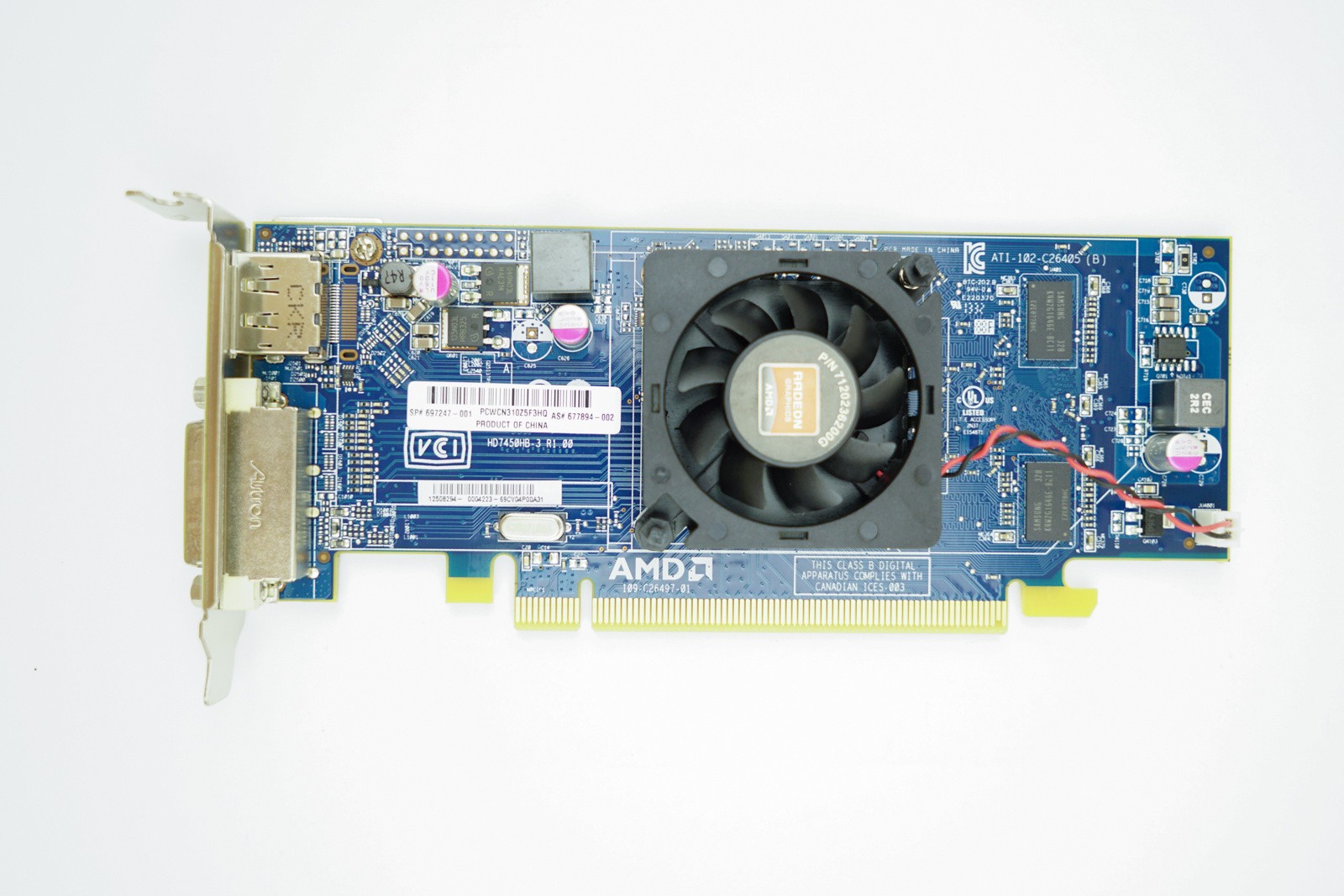HP AMD Radeon HD7450 - 1GB GDDR3 PCIe-x16 LP