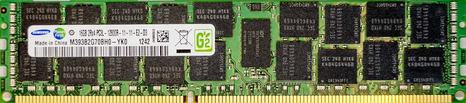 Samsung - 16GB PC3L-12800R (DDR3 Low-Power-1600Mhz, 2RX4)