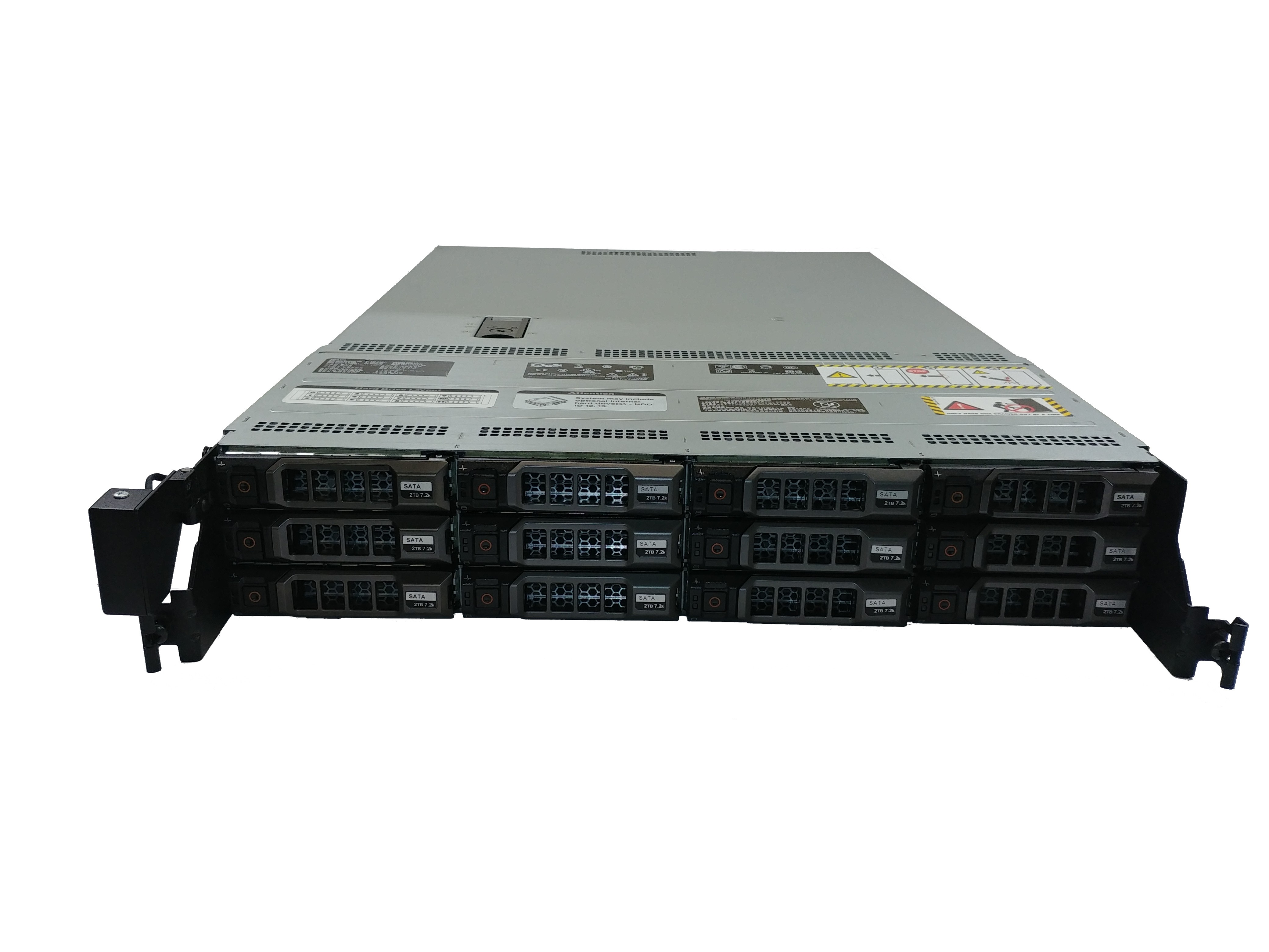 EMC R510 II 12x LFF (+2x SFF NHS) Hot-Swap SAS & PSU 2U Barebones Server