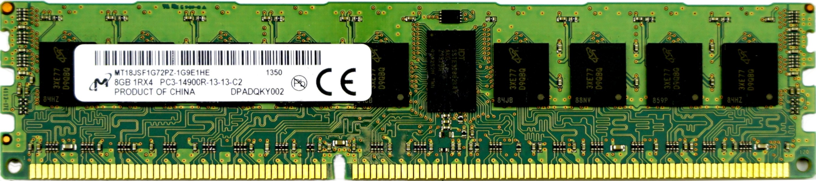 8GB PC3-14900R (1RX4, DDR3-1866MHz) RAM