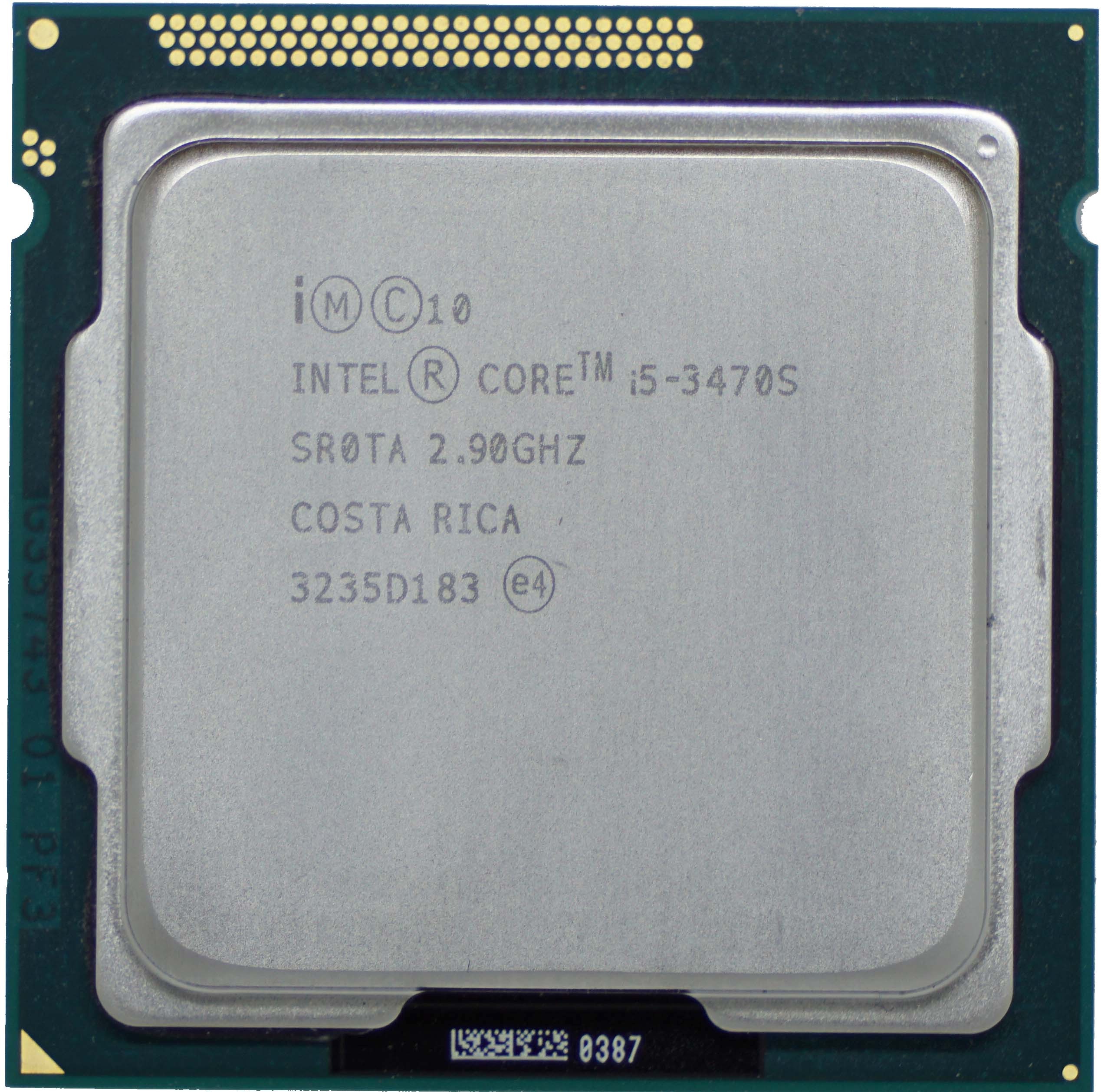 Intel Core i5-3470S (SR0TA) 2.90Ghz Quad (4) Core LGA1155 65W CPU