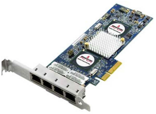 Broadcom BCM5709 Quad Port - 1GbE RJ45 Full Height PCIe-x4 Ethernet