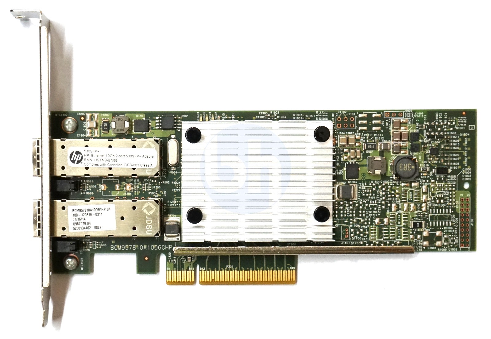 HP 530SFP+ Dual Port - 10GbE SFP+ Full Height PCIe-x8 CNA