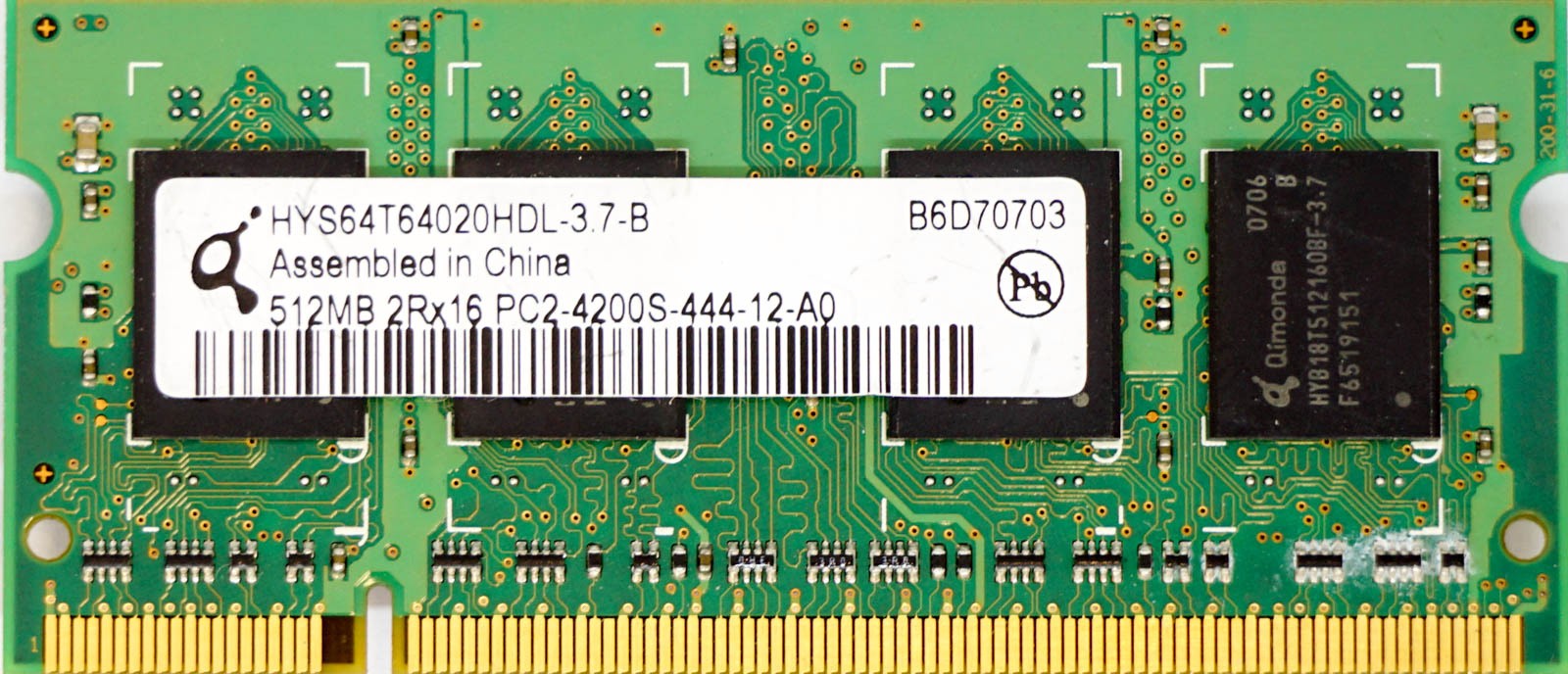 Unbranded - 512MB PC2-4200S (DDR2-533Mhz, 2RX16)