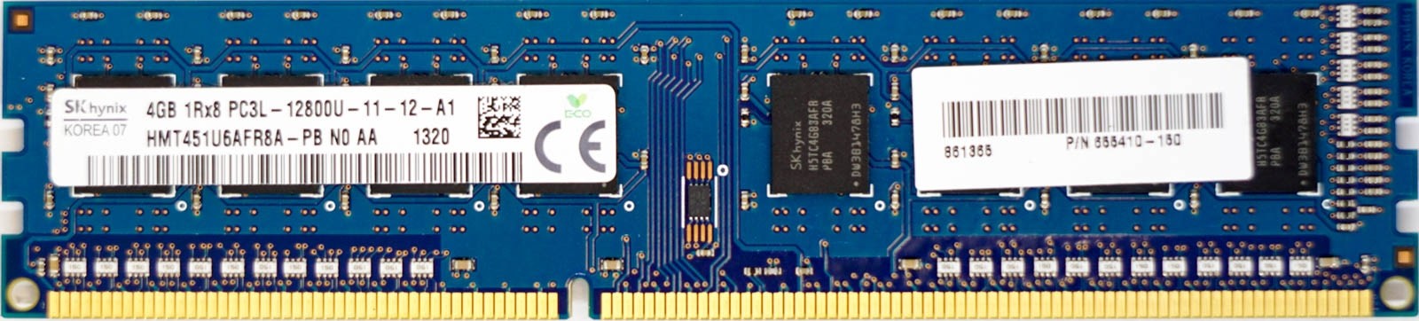 4GB PC3L-12800U (DDR3 Low-Power-1600Mhz, 1RX8) Desktop PC RAM