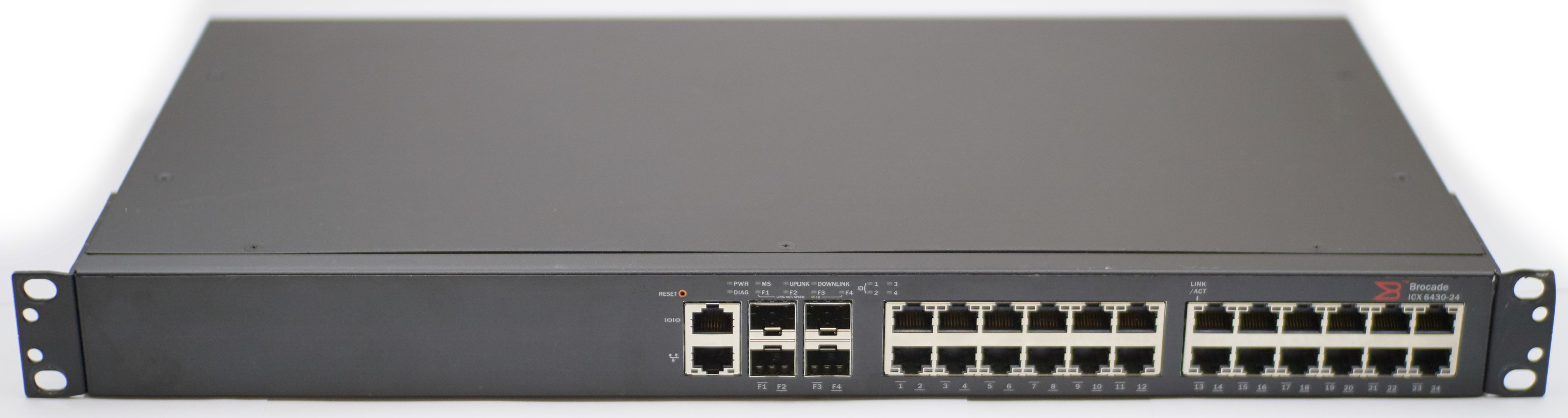 Brocade ICX 6430-24 - 24 Port 1Gbps RJ-45, 4 Port 1GbE SFP Gigabit Switch