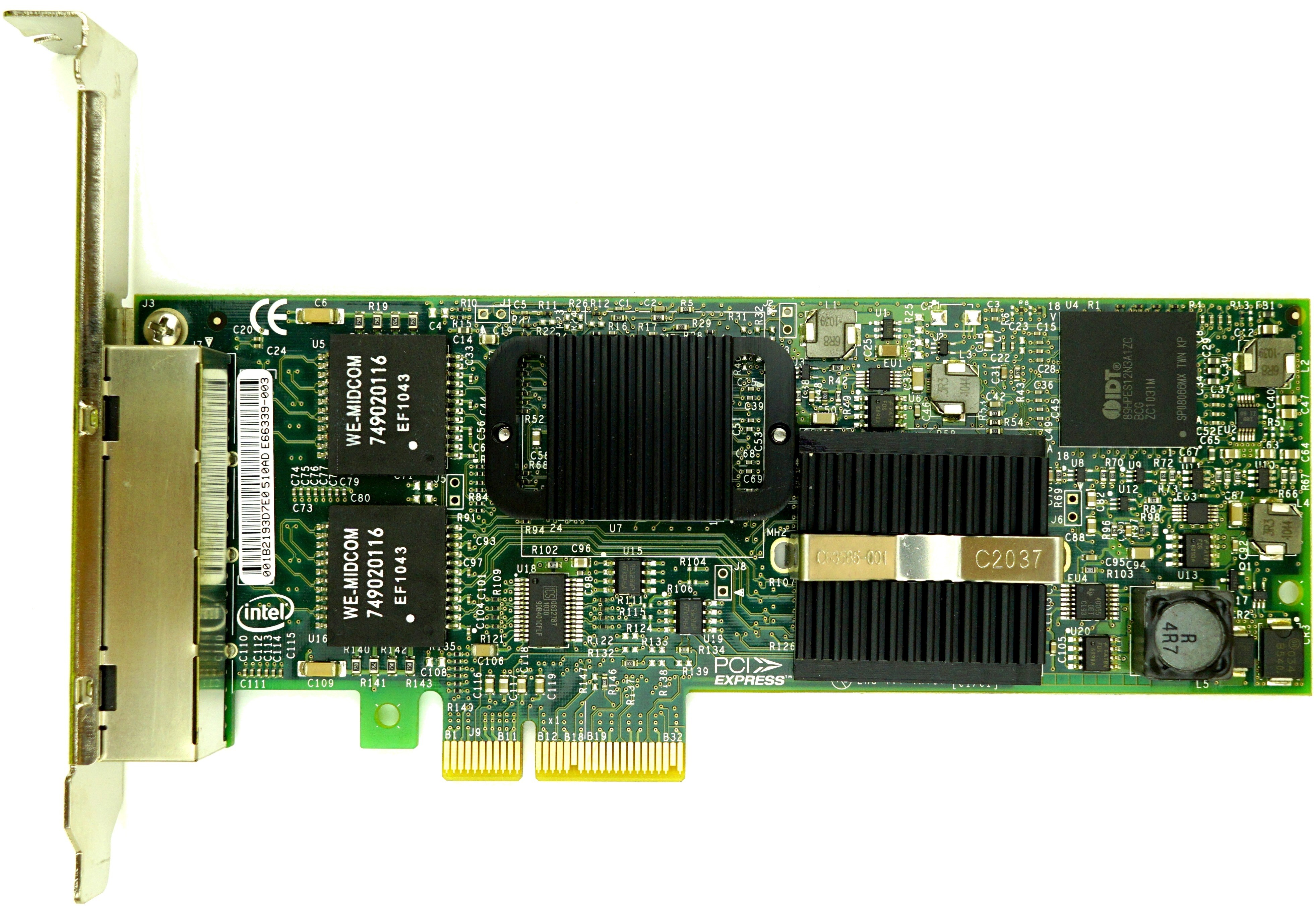 Dell Pro 1000VT Quad Port - 1GbE RJ45 Full Height PCIe-x4 Ethernet