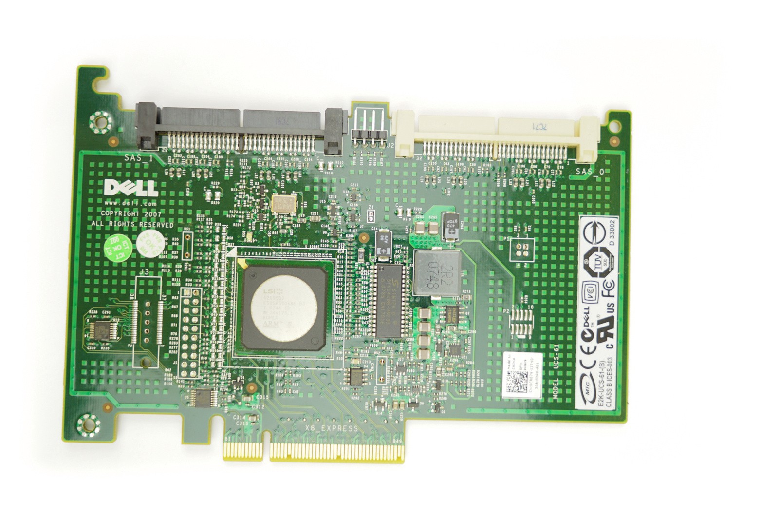 Dell SAS 6/iR - PCIe-x8 Internal RAID Controller Card